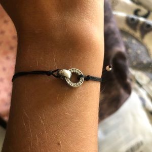 925 sterling silver circle bracelet AGATHA